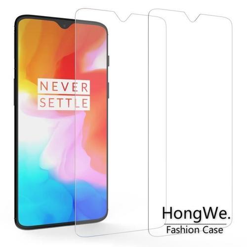 Fengrongle® Vitre Verre Trempé Oneplus 6t | Double Pack - Ultra Fin | Anti-Rayures | Film Protection En Verre Trempé Pour Oneplus 6t