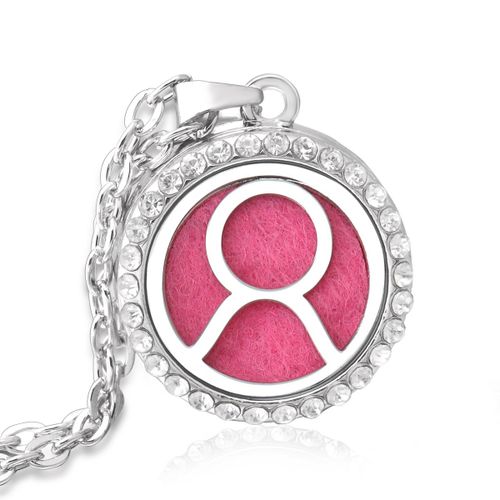 Collier Médaillon Diffuseur Douze Constellations En Acier Inoxydable, Pendentif Sexuellement, Huile Essentielle, Aromathérapie, Cadeau Bijoux Femme, Neuf