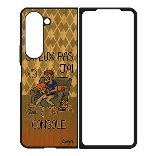 Coque Bois Samsung Galaxy Z Fold 5 Silicone J'peux Pas J'ai Console Bd Geek Case Humoristique Gamer Housse Play Humour Je 4g Jpeux