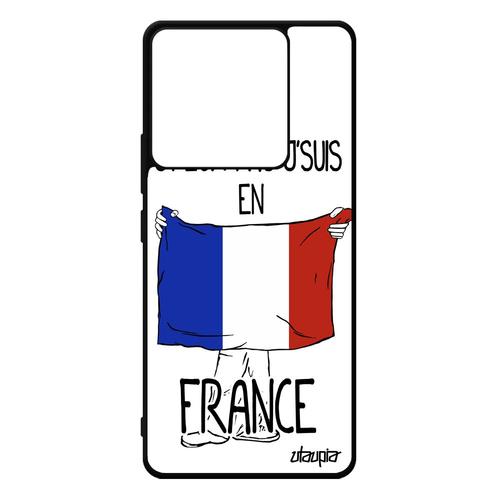 Coque Silicone Xiaomi Redmi Note 13 Pro 5g J'peux Pas J'suis En France Humour Coupe D'europe Bleu Blanc Rouge Euro Coupe Du Monde De