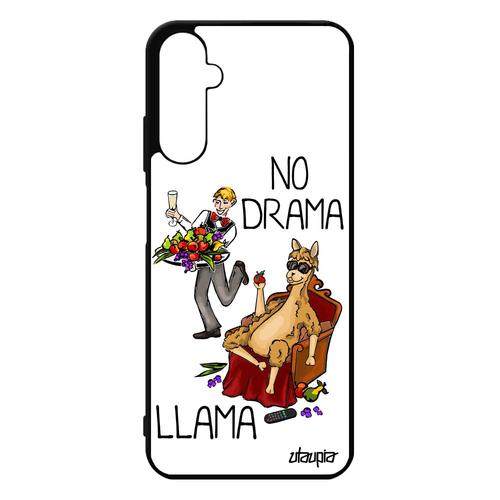 Coque No Drama Lama Samsung A05s En Silicone Drole Case Humour Housse Telephone Personnalisé Blanc Animaux Bande Dessinée Alu Galaxy