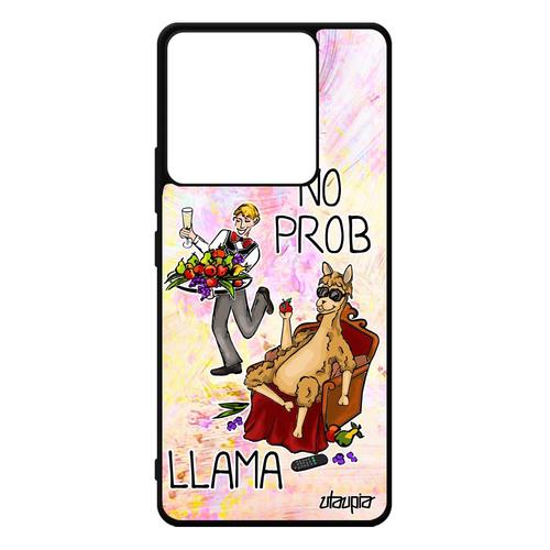 Coque Xiaomi Redmi Note 13 Pro 5g En Silicone Drole No Prob Lama Humour Housse Llama Comique Dessin Portable Design Alu Problama Gel