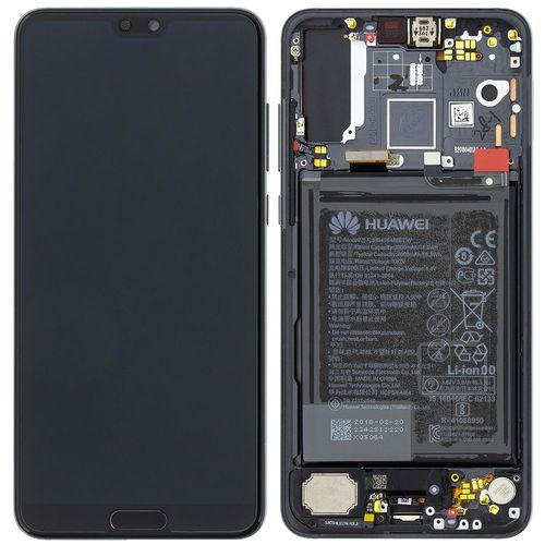 Ecran Complet Huawei P20-Pro Noir Assemblé Sur Chassis