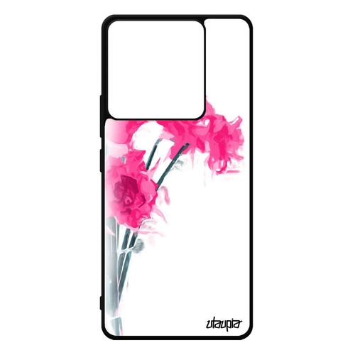 Coque Silicone Xiaomi Redmi Note 13 Pro 5g Bouquet De Fleurs Mobile Telephone Aquarelle Floral Romantique Amour Fille Made In France