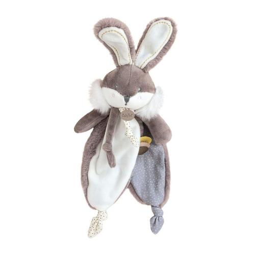 Doudou Lapin Marron Glace Papuche Babynat' Peluche Les Doudous Calins Baby Nat Jouet Naissance Bebe