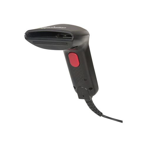 Manhattan Contact CCD Handheld Barcode Scanner, USB, 60mm Scan Width, Cable 152cm, Max Ambient Light 5,000 lux (sunlight), Black, Three Year Warranty, Box - Scanner de code à barres - de poche -...