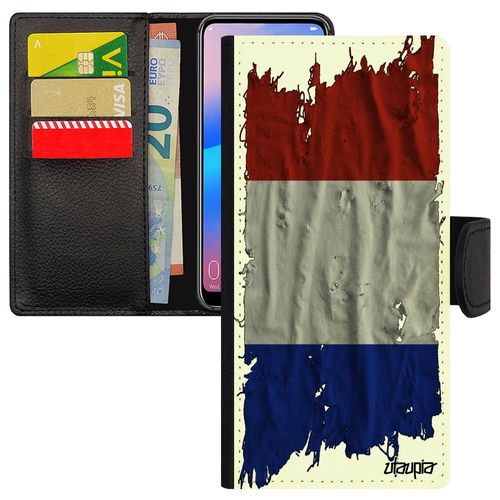 Coque Pour Redmi Note 13 Pro 5g Simili Cuir À Rabat Portefeuille Drapeau France Français Jo Rugby Foot Mobile Football Basket Xiaomi