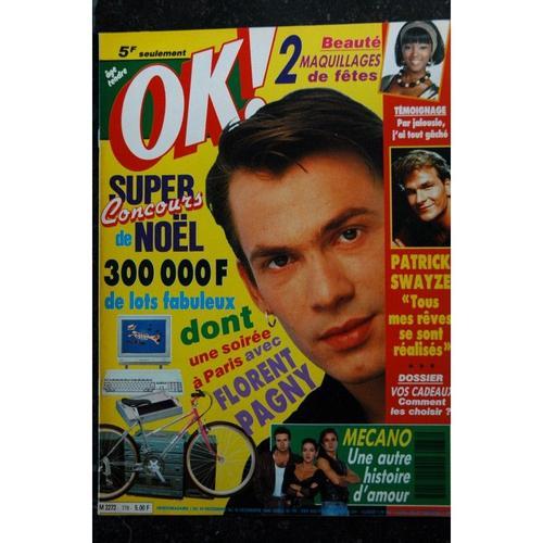 Ok ! Âge Tendre 778 Decembre 1990 Florent Pagny Patrick Swayze Mecano