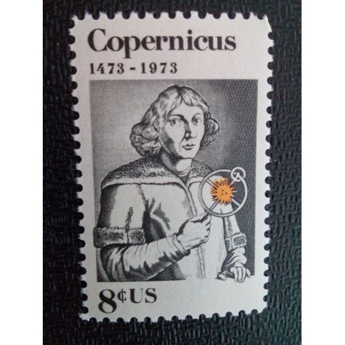 Timbre Etats  Unis Yt 981 Nicolaus Copernicus (1473-1543) Astronome Polonais 1973 ( 041212 )