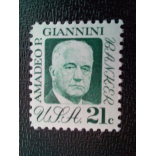 Timbre Etats  Unis Yt 993 Amadeo P. Giannini 1973 ( 041212 )