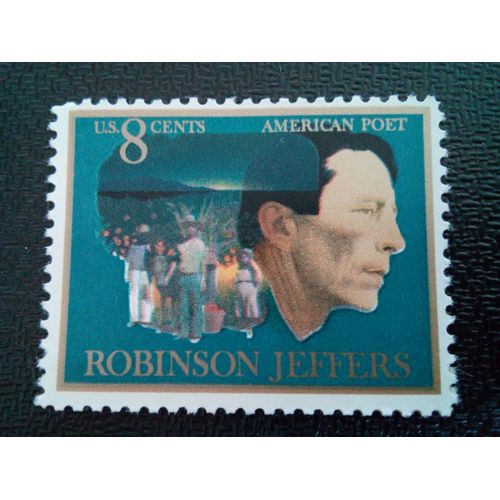 Timbre Etats  Unis Yt 1002 Robinson Jeffers, Homme Et Enfants Du Carmel Avec Burro 1973 ( 041212 )