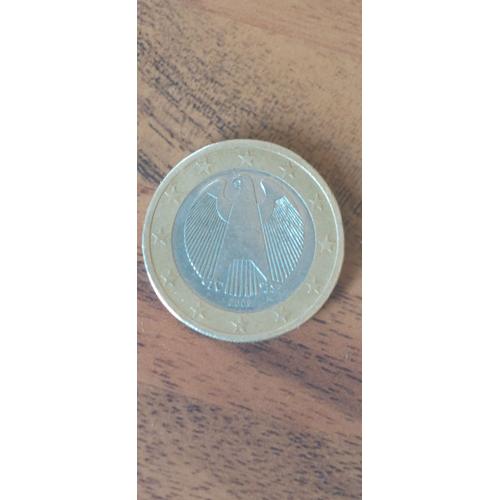 Pièce De 1 Euro Allemande Aigle Date De 2002 Lettre A