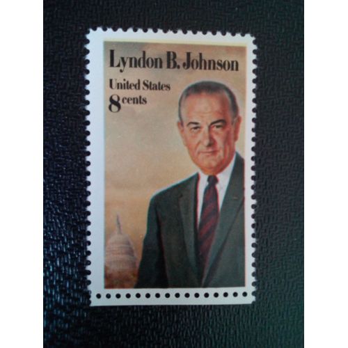 Timbre Etats Unis Yt 1001 Lyndon B. Johnson (1908-1973), 36e Président 1973 ( 041212 )
