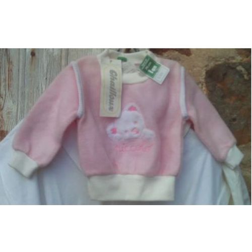 Neuf - Haut Pour Bébé / Poupon - " Piccolo " - 1 An - 74 Cm - Rose