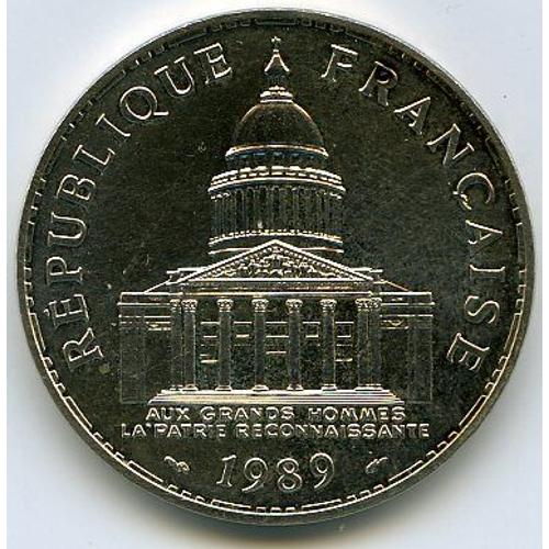 France 100 Francs Argent 1989 Panthéon