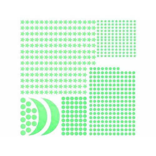 2 palettes de 300 stickers phosphorescents "Ciel Étoilé"