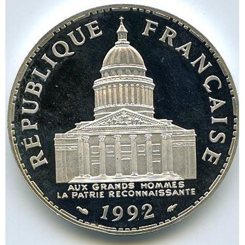 France 100 Francs Argent 1992 Panthéon
