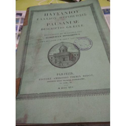 Pausaniae Descriptio Graeciae / Recognovit Et Praefatus Est Ludovicus Dindorfius Graece Et Latine Cum Indice Locupletissimo
