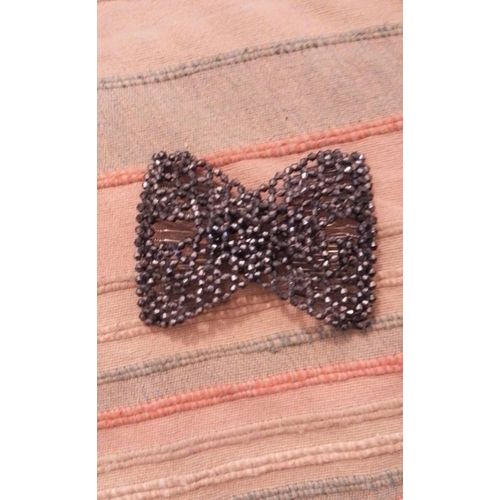 Bijoux De Cheveux Noir Brillant Élastique.