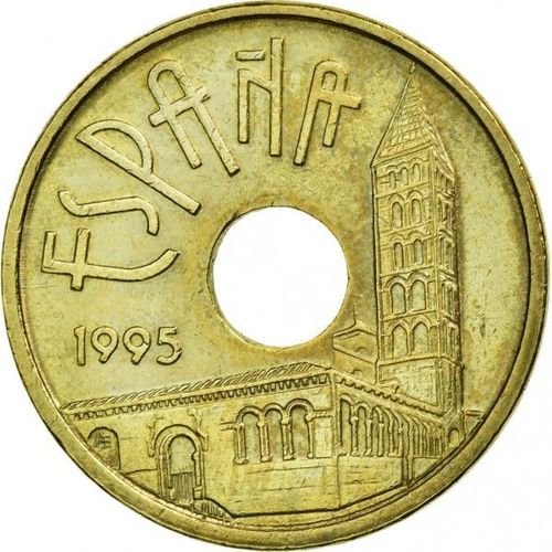 Pièce De Monnaie D'espagne - 25 Pesetas De 1995