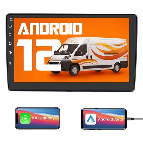 Awesafe Autoradio Android 12 Pour Fiat Ducato (2006-2013) 1go + 32 Go 9''écran Tactile Avec Carplay Android Auto Rds Gps Wifi