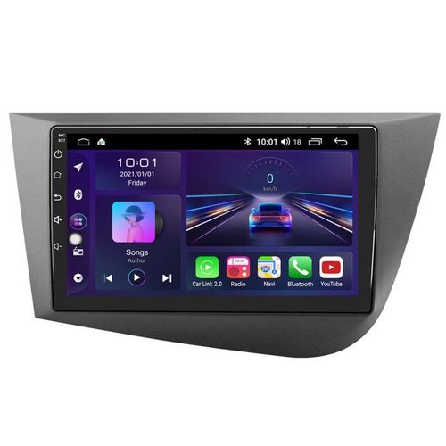 Awesafe Autoradio Android 12 Pour Seat Leon 2 Mk2 (2005-2012) 1go + 32 Go 9'' Écran Tactile Avec Gps Carplay Android Auto