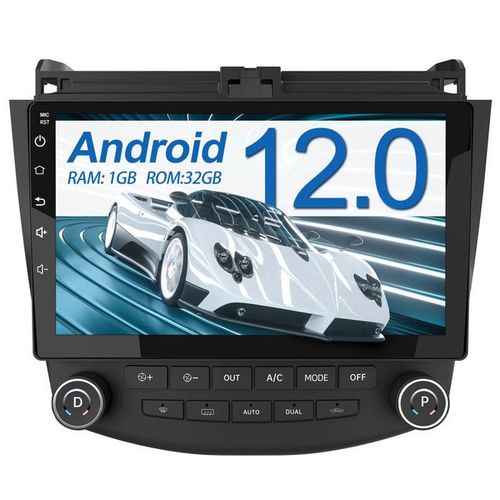Awesafe Autoradio Android 12 Pour Honda Accord (2003-2007) 1go + 32 Go 9'' Écran Tactile Avec Carplay Gps Bluetooth Android Auto