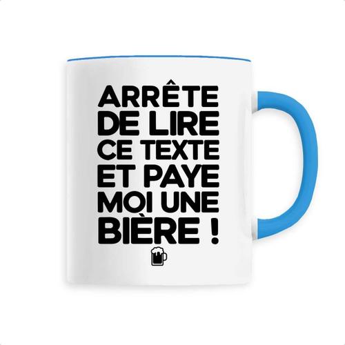 Mug "Paye Moi Une Bie?Re" - Confectionné En France - Tasse Originale En Céramique - Cadeau Anniversaire Apéro Humour Original Rigolo