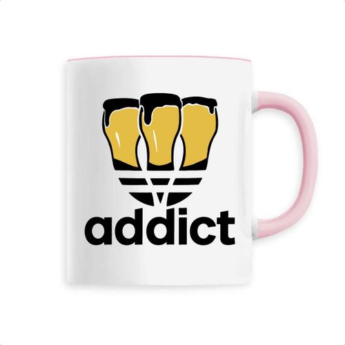 Mug "Addict" - Confectionné En France - Tasse Originale En Céramique - Cadeau Anniversaire Apéro Original Rigolo