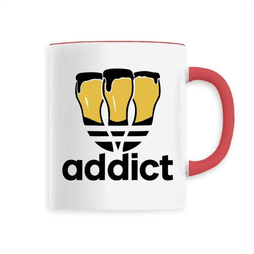 Mug "Addict" - Confectionné En France - Tasse Originale En Céramique - Cadeau Anniversaire Apéro Original Rigolo