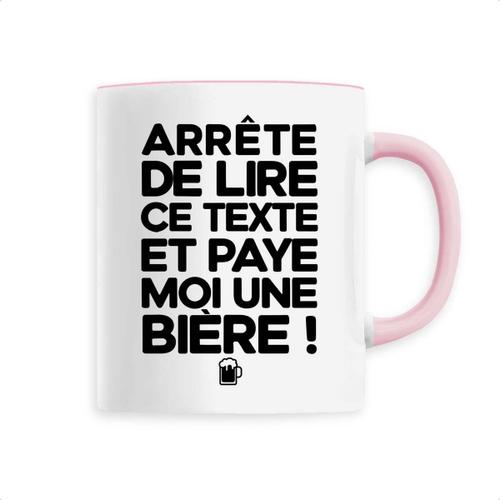 Mug "Paye Moi Une Bie?Re" - Confectionné En France - Tasse Originale En Céramique - Cadeau Anniversaire Apéro Humour Original Rigolo