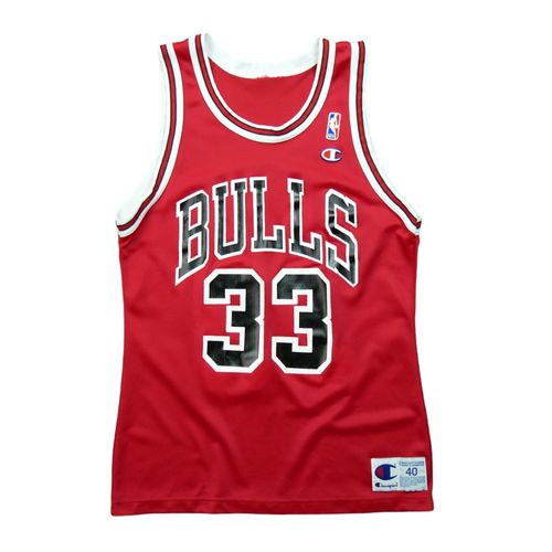Reconditionné - Maillot Champion Chicago Bulls Nba Pippen - Taille M - Homme - Rouge