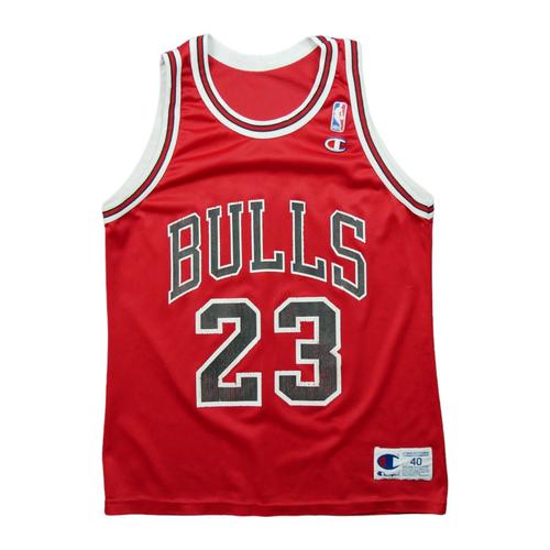 Reconditionné - Maillot Champion Chicago Bulls Nba Jordan - Taille M - Homme - Rouge