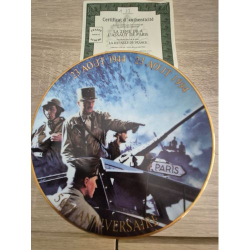 Assiettes Commémoratives 50ème Du Débarquement
