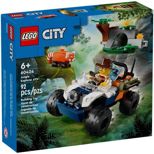Lego City - Le Tout-Terrain De L'explorateur De La Jungle Et Le Panda Roux - 60424