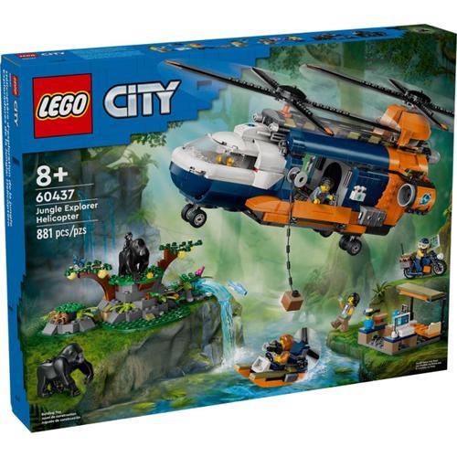 Lego City - L'hélicoptère De L'explorateur De La Jungle Au Camp De Base - 60437
