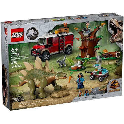 Lego Jurassic World - Missions Dinosaures : La Découverte Du Stégosaure - 76965
