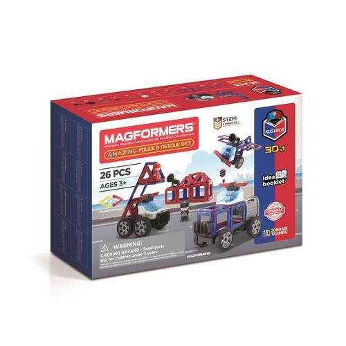 Magformers - Amazing Police Rescue Set, 16 Pc (3069)