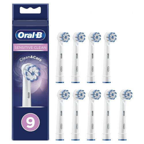 Oral-B Sensitive Clean 80339524 Tête De Brosses 9 Pièce(S) Blanc