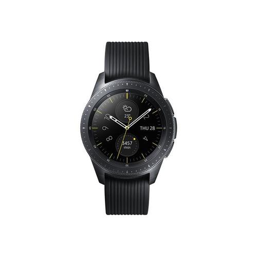 Samsung Galaxy Watch - 42 Mm - Noir Minuit - Montre Intelligente Avec Bracelet - Silicone - Affichage 1.2" - 4 Go - Wi-Fi, Lte, Nfc, Bluetooth - 4g - 49 G