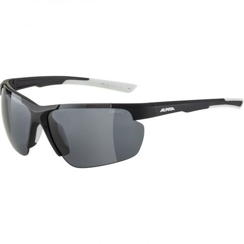 Alpina Sports Defey Hr Lunettes De Course Demi-contour Noir, Blanc