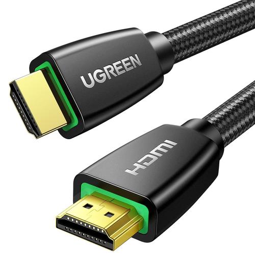 Câble HDMI 4K Ultra HD Cordon HDMI 2.0 Haute Vitesse par Ethernet en Nylon Tressé Supporte 3D HDR Retour Audio Compatible avec PS5 Lecteur Blu Ray Xbox 360 PS4 PS3 PC Ampli TV 4K Écran (2M)