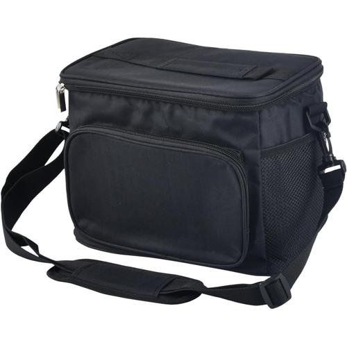 Sac Isotherme Repas, 10L Sac à Déjeuner Isotherme Sac à Lunch Isolé et Étanche Sac-Glacière, Mini Sac de Repas Portatif Sac à Main Pliable pour Travail/Ecole/Plage/Pique-Nique (Noir)