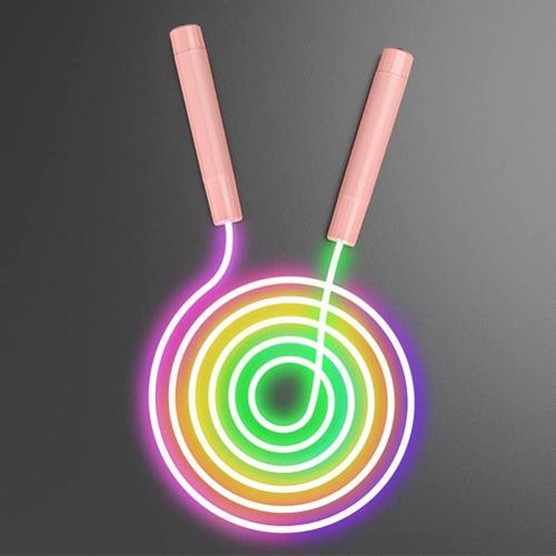 Corde À Sauter Lumineuse Colorée Pour Enfants, Corde En Pvc De 2,8 M Avec Led Clignotantes, Alimentée Par Batterie, Cool Et Accrocheuse, Adaptée Àles