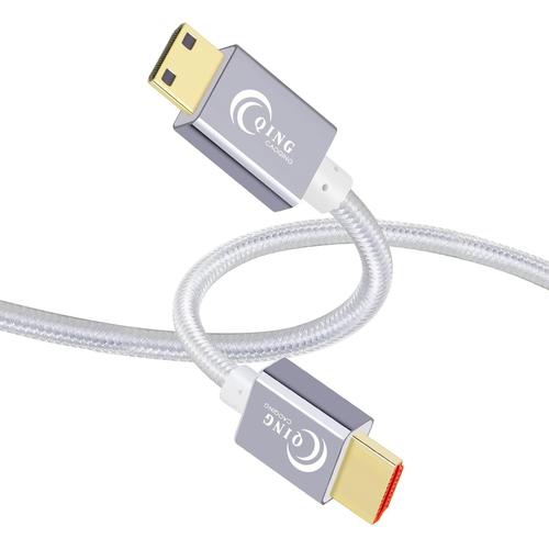 Câble Mini HDMI vers HDMI 1m, Nylon tressé Câble Mini HDMI