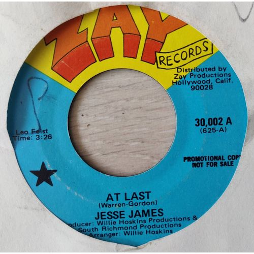 Jesse James # At Last / I Know I'll Never Find Another One # Vinyl 45 Trs. Usa 1971. Soul.