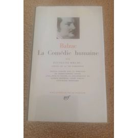 Balzac La Comedie Humaine Pleiade - Meilleures offres neuf