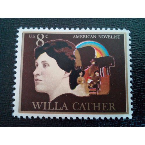 Timbre Etats Unis Yt 1004 Willa Cather, Famille Pioneer Et Wagon Couvert 1973 ( 041212 )