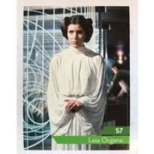 Carte Leclerc Star Wars 2019 Leia Organa Numéro 57