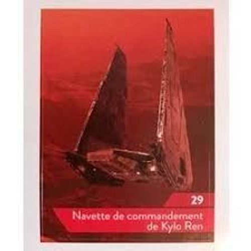 Carte Leclerc Star Wars 2019 Navette De Commandement De Kylo Ren Numéro 29